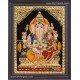 Ganesha Lakshmi  Tanjore Painting