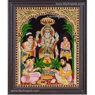 Sathya Narayana Swami Tanjore Painting