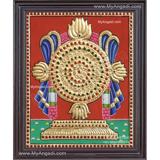 Chakram Tanjore Painting Chakram Tanjore Painting