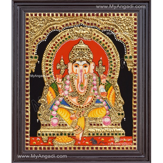Ganesha Tanjore Painting Ganesha Tanjore Painting
