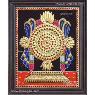  Chakram  Tanjore Painting