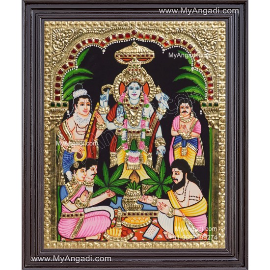 Sathya Narayana Swami Tanjore Painting