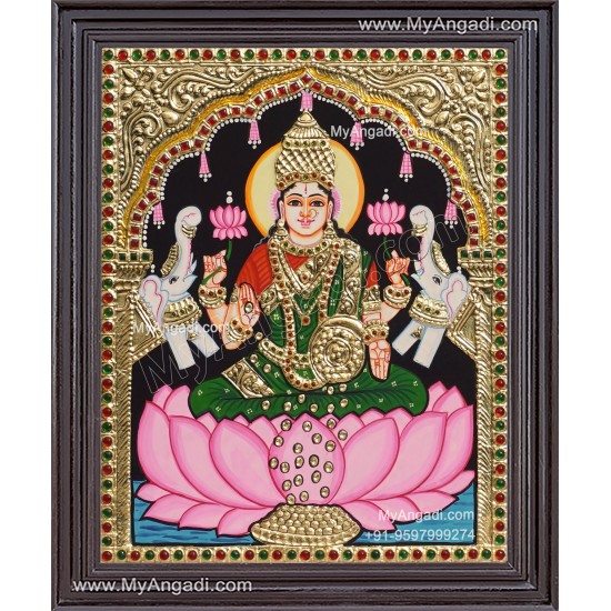 Gaja Lakshmi Tanjore Painting