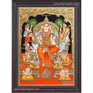 Raja Rajeshwari Tanjore Painting