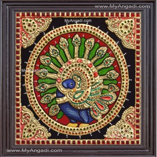 Peacock Tanjore Painting