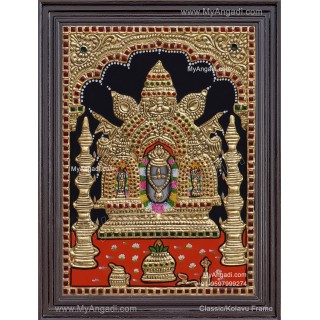 Manjunatha Swamy Tanjore Painting