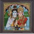Shivan Parvathi Tanjore Painting