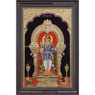 Palani Raja Alangara Murugar Tanjore Painting