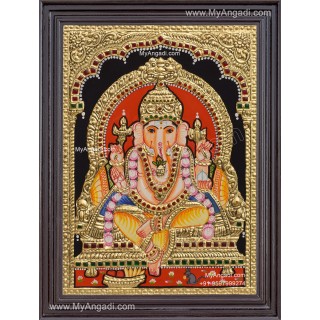 Ganesha  Tanjore Painting