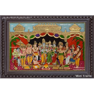 Srinivasa Kalyanam Tanjore Painting