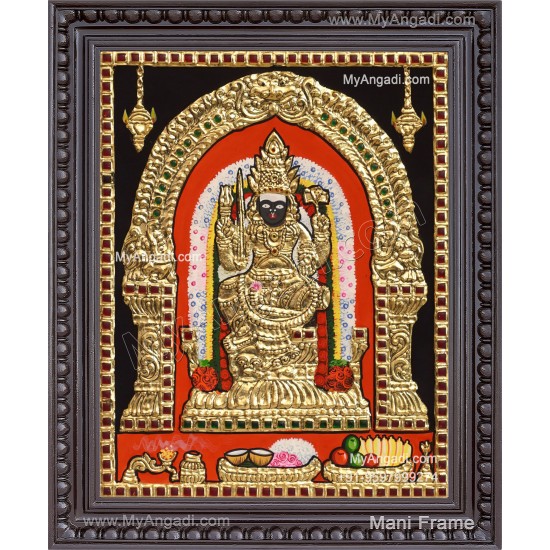 Angalamman Kuladeivam Tanjore Painting Angalamman Kuladeivam Tanjore Painting