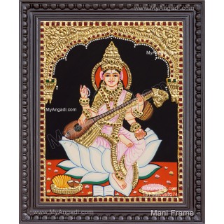Saraswathi Tanjore Painting