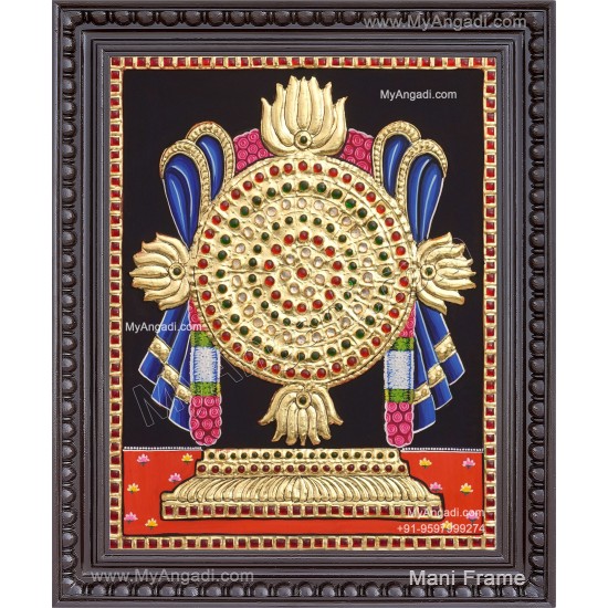 Chakram Tanjore Painting Chakram Tanjore Painting