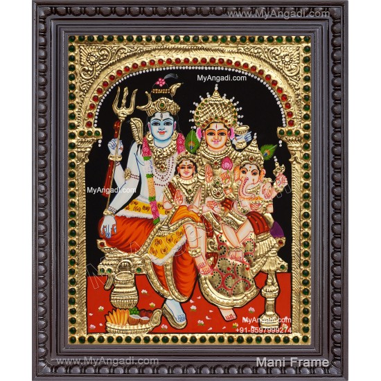 Shiva Family Tanjore Painting