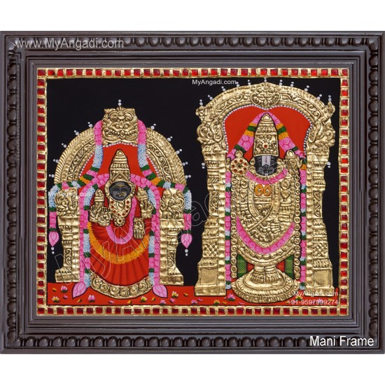 Perumal Thayar Tanjore Painting Perumal Thayar Tanjore Painting