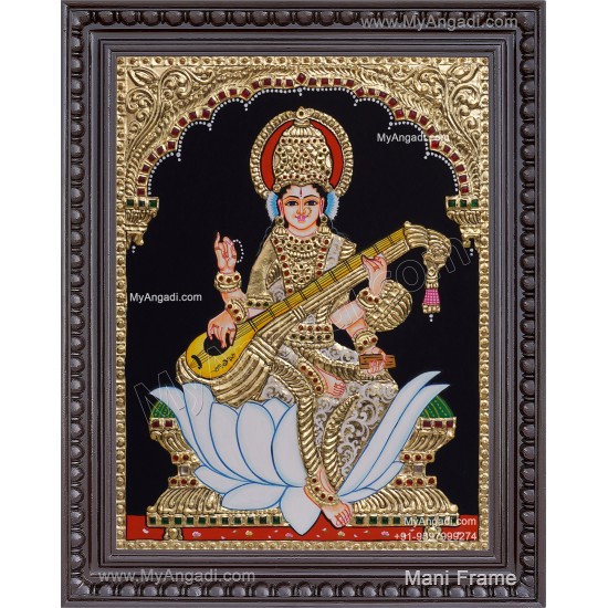 Saraswathi Tanjore Painting Saraswathi Tanjore Painting