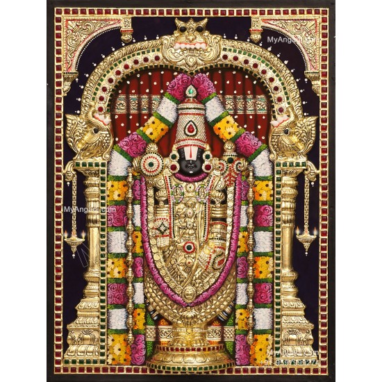 3D Balaji Tanjore Painting