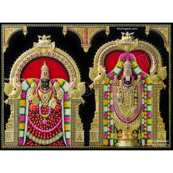 3D Balaji Thayar Tanjore Painting 3D Balaji Thayar Tanjore Painting