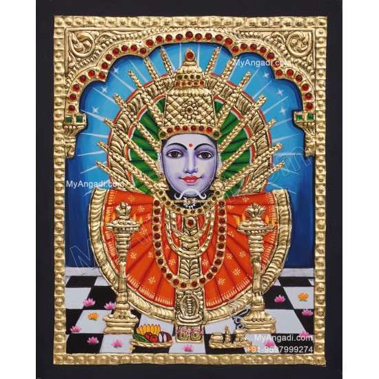 Yellama Devi Tanjore Painting Yellama Devi Tanjore Painting