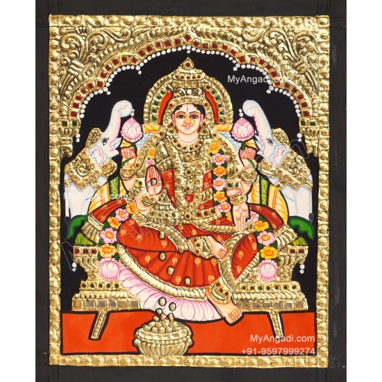 Gaja Lakshmi Tanjore Painting Gaja Lakshmi Tanjore Painting