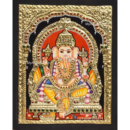 Ganesha Tanjore Painting