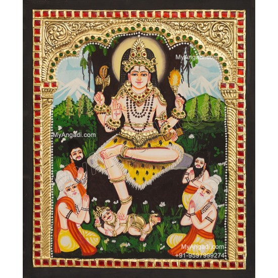 Dakshinamoorthi Tanjore Painting Dakshinamoorthi Tanjore Painting