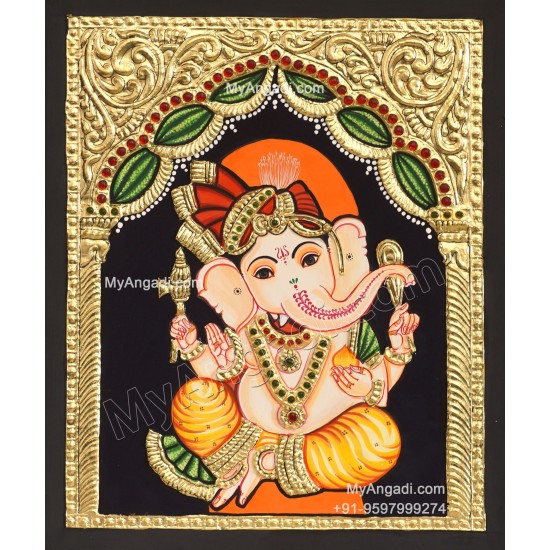 Ganesha Tanjore Painting Ganesha Tanjore Painting
