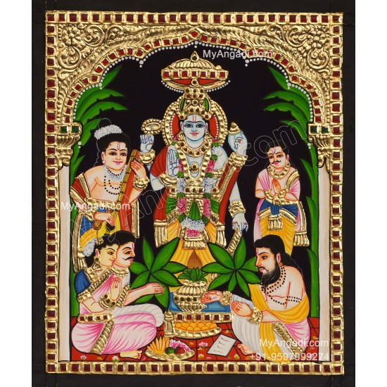 Sathya Narayana Swami Tanjore Painting