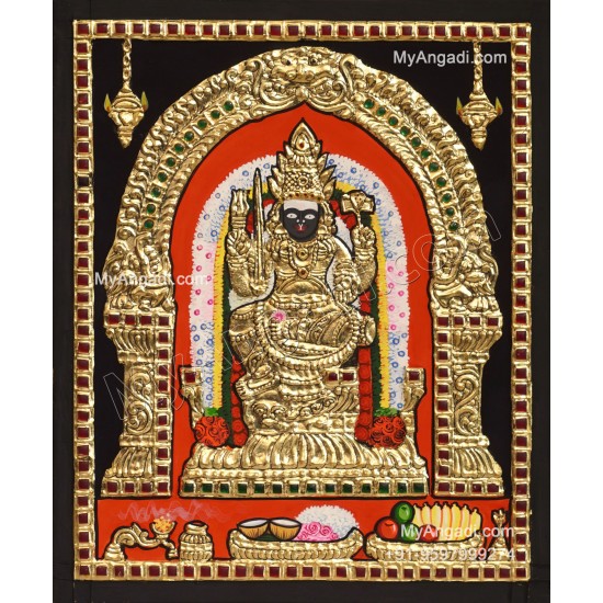Angalamman Kuladeivam Tanjore Painting Angalamman Kuladeivam Tanjore Painting