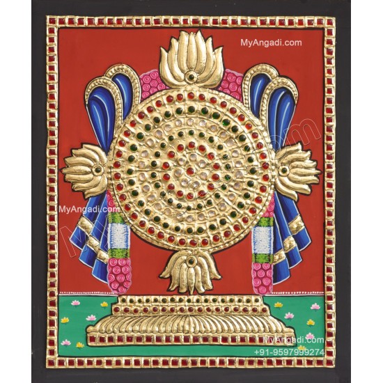 Chakram Tanjore Painting Chakram Tanjore Painting
