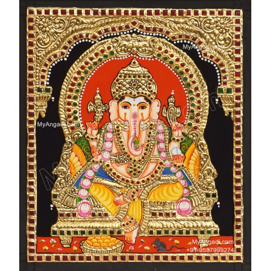 Ganesha Tanjore Painting Ganesha Tanjore Painting