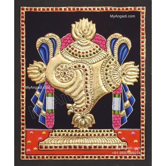Sangu Tanjore Painting Sangu Tanjore Painting