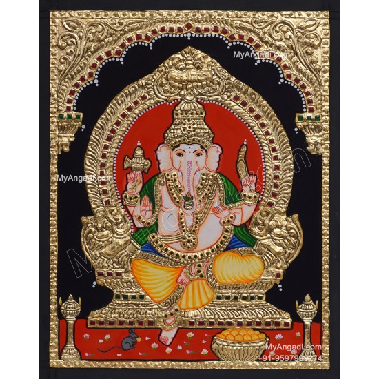 Ganapathi Tanjore Painting Ganapathi Tanjore Painting