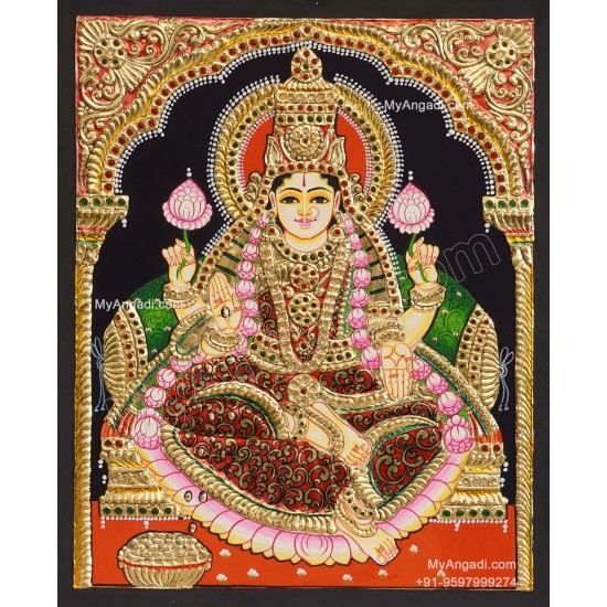 Mahalakshmi Tanjore Painting Mahalakshmi Tanjore Painting