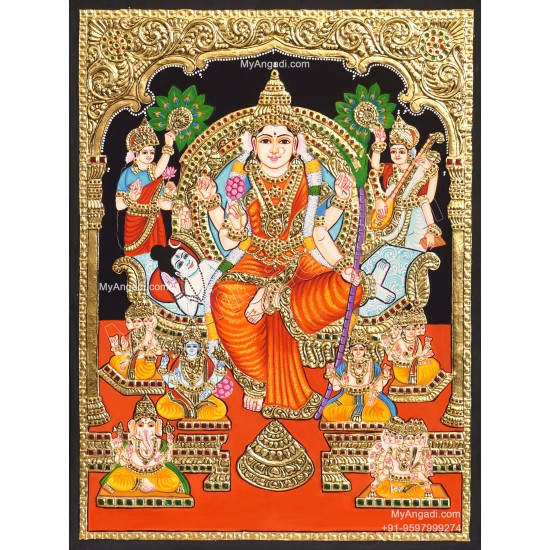 Raja Rajeshwari Tanjore Painting Raja Rajeshwari Tanjore Painting