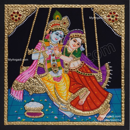 Radha Krishna Tanjore Painting Radha Krishna Tanjore Painting