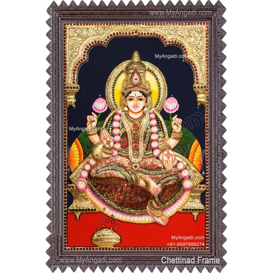 Mahalakshmi 3D Tanjore Painting