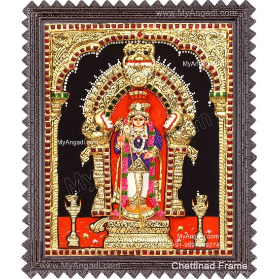 3D Murugar Tanjore Painting