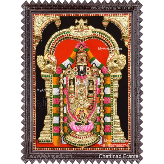 Balaji Lakshmi 3D Tanjore Painting