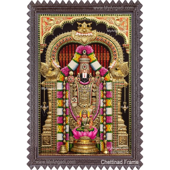 3d Balaji Lakshmi Tanjore Painting