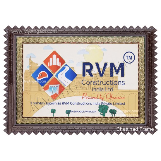 RVM Constructions Logo Tanjore Painting
