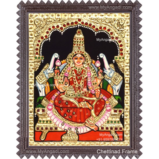 Gajalakshmi Tanjore Painting