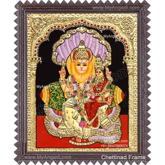 Lakshmi Narasimhar Tanjore Painting