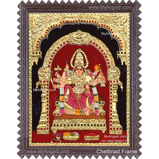 Kariyakaali Amman Tanjore Painting