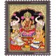 Ganesha Lakshmi Saraswathi Tanjore Painting