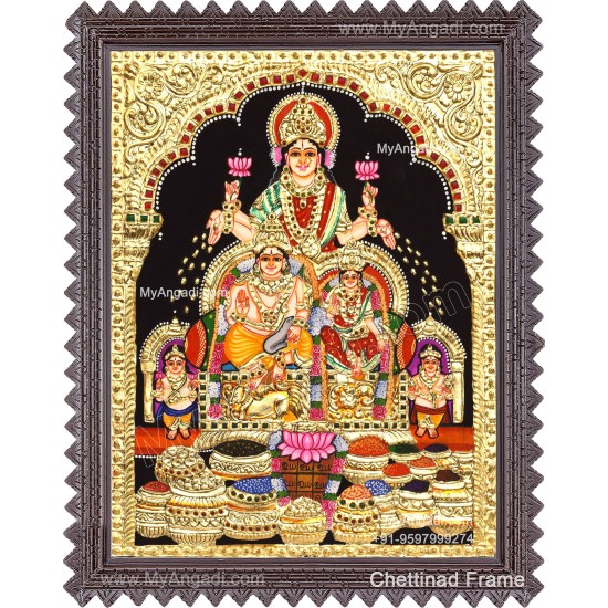 Kubera Lakshmi Tanjore Painting