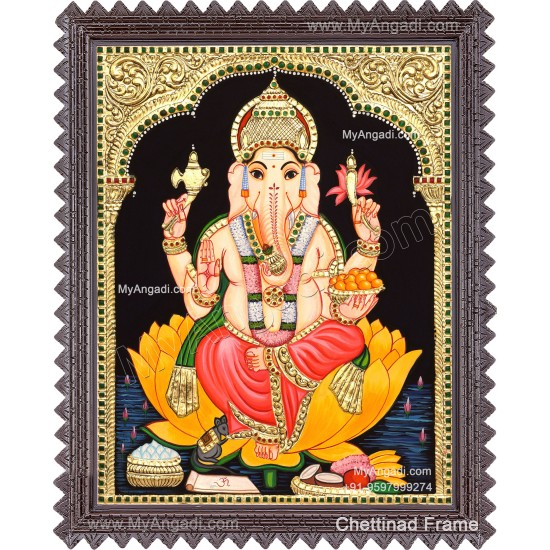 Ganesha Tanjore Painting