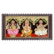 3 Panel  Lakshmi Ganesha Saraswathi Tanjore Painting