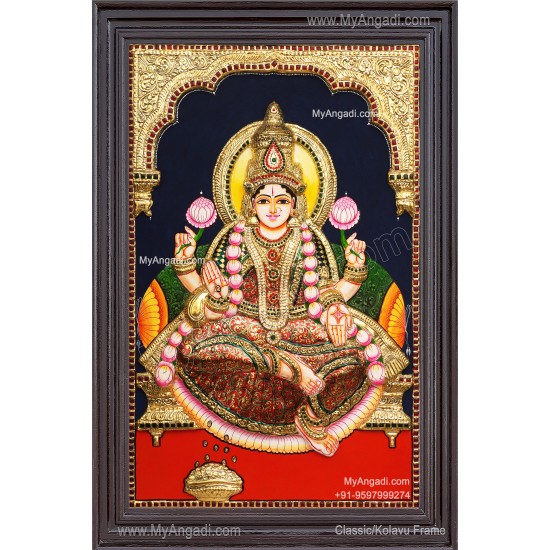 Mahalakshmi 3D Tanjore Painting