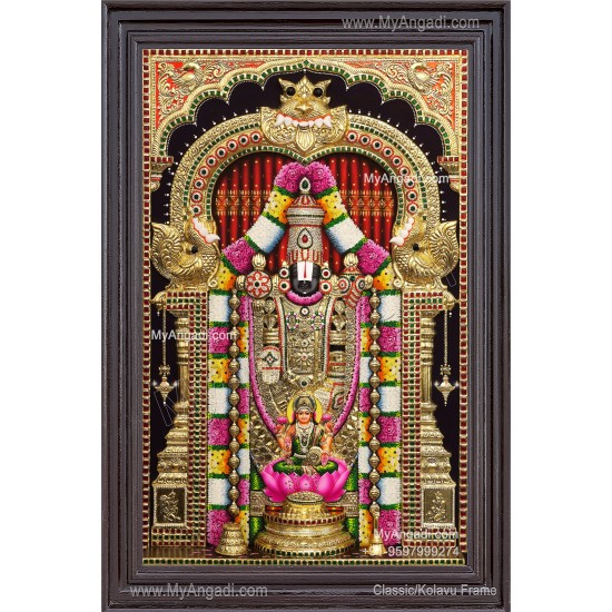 Balaji Lakshmi 3D Tanjore Painting